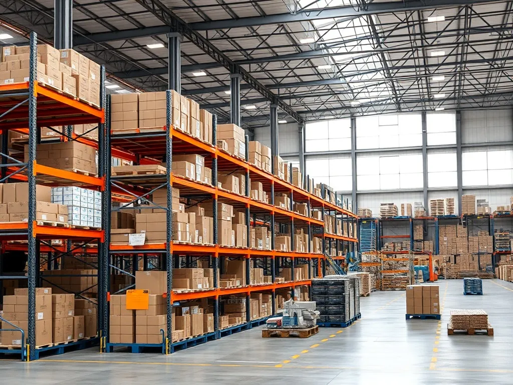 Organizacja pracy w magazynie przy wykorzystaniu regałów przepływowych